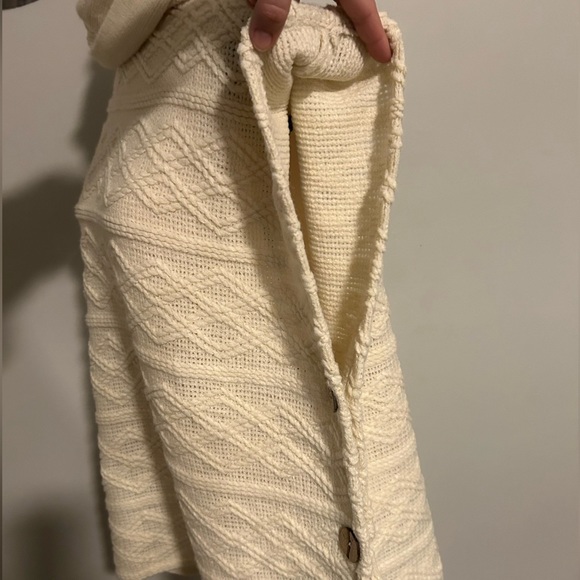 BOHO Ultra Soft Women's Patterned Knit Turtleneck Pullover Poncho SZ OSFM - Picture 4 of 9